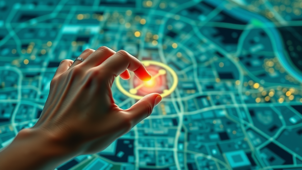 Marketer using digital map to geo target hyperlocal website traffic for London neighbourhoods
