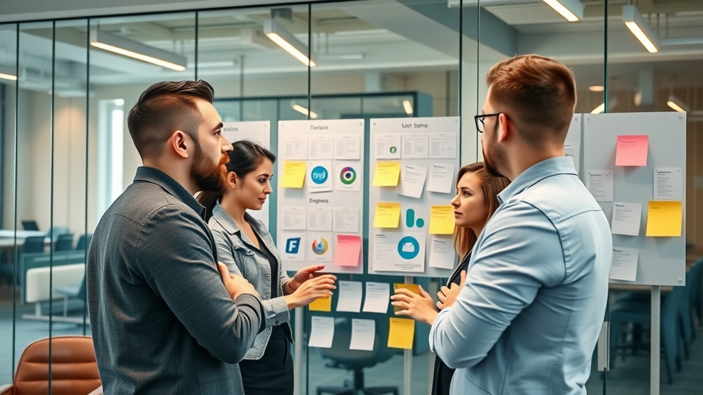 marketing team analysing target personas and platforms, social media marketing strategy for UK businesses