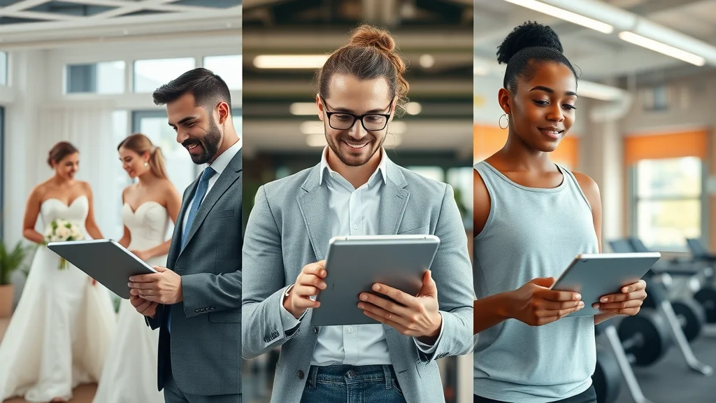 Sector-specific e-commerce platforms software solutions for wedding planning, real estate, and fitness coaching